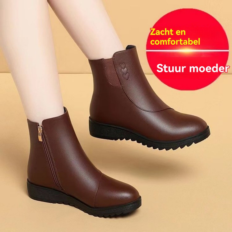 Comfortschoenen | Enkellaarzen Gemaakt Van Zacht Nappaleer  –  Dames Comfortschoenen Comfortschoenen